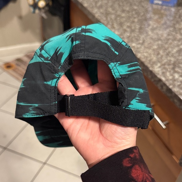 Nike Dri-fit Aw84 5-panel Unisex Hat Cap Running Turquoise Green/Black RARE - Picture 2 of 3